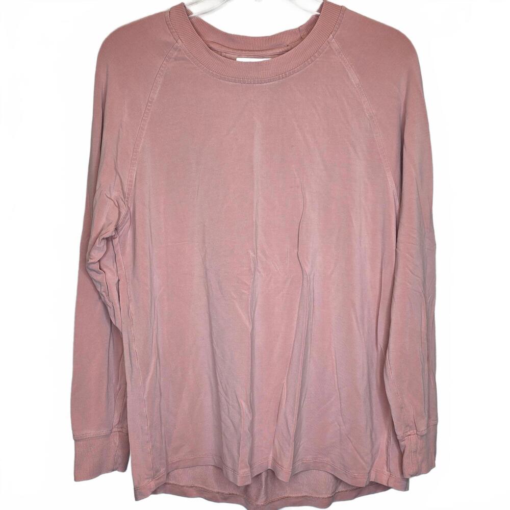 Lake Women's Peach Soft Pajama Shirt lightweight sweatshirt Size Medium Cozy